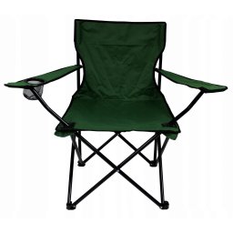 Scaun pliabil gradina, camping, pescuit, verde, max 120 kg, 50x50x80 cm
