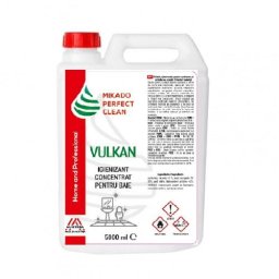 Solutie semiprofesionala pentru curatat obiecte sanitare, Mikado Perfect Clean VULKAN,5 Litri, pentru uz casnic si Horeca
