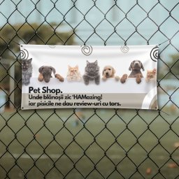 Banner personalizat - Pet shop HAMazing