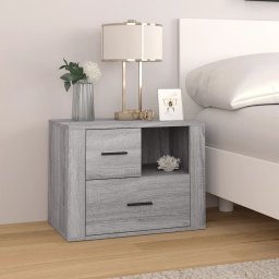 Noptiera, gri sonoma, 60x36x45 cm, lemn prelucrat GartenMobel Dekor