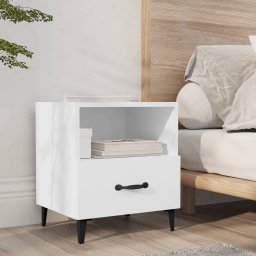 Noptiera, alb, lemn prelucrat GartenMobel Dekor