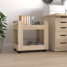 Carucior de birou, stejar sonoma, 60x45x60 cm, lemn prelucrat GartenMobel Dekor