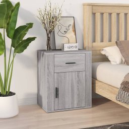 Noptiera, gri sonoma, 50x36x60 cm, lemn prelucrat GartenMobel Dekor