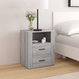 Noptiera, gri sonoma, 50x36x60 cm, lemn prelucrat GartenMobel Dekor