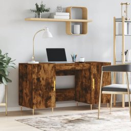 Birou, stejar afumat, 140x50x75 cm, lemn compozit GartenMobel Dekor
