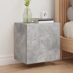 Comoda TV de perete, gri beton, 40,5x30x40 cm, lemn prelucrat GartenMobel Dekor