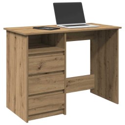 Birou, stejar artizanal, 102x50x75 cm, lemn compozit GartenMobel Dekor