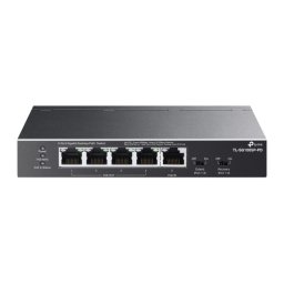 SWITCH PoE TP-LINK, 5 porturi Gigabit (1-Port PoE++ in si 4 PoE+ out), IEEE 802.3at/af, buget PoE 66W maxim, carcasa metalica TL-SG1005P-PD (timbru verde 2 lei)