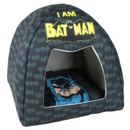 Pat tip casuta pentru caini Batman, 40x38x38 cm