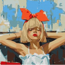Set pictura pe numere, cu sasiu, Lumea poate sa astepte, 50x50 cm