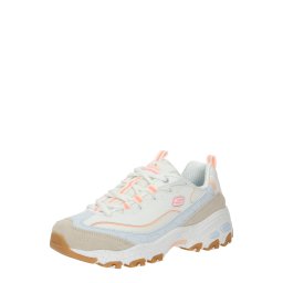 SKECHERS Sneaker low 'D'Lites' bej / albastru deschis / portocaliu deschis / roz deschis