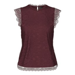 PIECES Bluză 'PCOlline' roșu vin