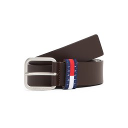 Tommy Jeans Curea 'RYAN 3.5' bleumarin / maro / roșu