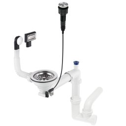 Space-Saver Sifon pentru chiuveta din granit, 1-cuvă - Space-Saver Finisaj: Oțel periat ZXY_9982