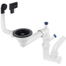 Space-Saver Sifon pentru chiuveta din granit, 1-cuvă - Space-Saver Finisaj: Negru ZXY_N949