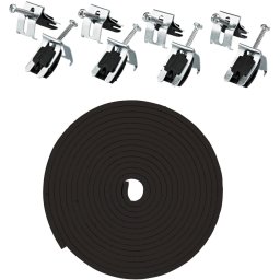 Kit de montaj pentru chiuveta de bucătărie, cleme și bandă Finisaj: Oțel periat ZXY_9974