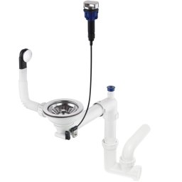 Space-Saver Sifon pentru chiuveta din granit, 1-cuvă - Space-Saver Finisaj: Oțel periat ZXY_9972