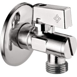 Robinet cu bilă, pentru racordarea la mașina de spălat rufe sau vase, 1/2" - 3/4" Finisaj: Crom VFA_B64M