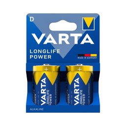 Bateriei alcalină 2 buc. Varta 4920121422 LONGLIFE POWER LR20/D 1,5V