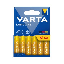 Bateriei alcalină 6 buc. Varta 4106101736 LONGLIFE AA 1,5V