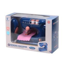 Masina de cusut electrica, cu sunete si lumini pentru copii, albastru inchis, 29 x 9 x 11 cm
