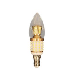Bec LED tip lumanare decorativ, 14W, E14, lumina rece, design elegant pentru candelabre si lampi
