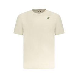 Tricou bărbătesc bej K-WAY cu mânecă scurtă