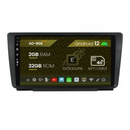 Navigatie Skoda Octavia 2, Android 12, E-Octacore 2GB RAM + 32GB ROM, 9 Inch - AD-BGE9002+AD-BGRKIT038