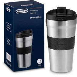 Cana de voiaj De'Longhi DLSC073, din otel inoxidabil cu perete dublu, 470 ml