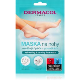 Dermacol Foot Mask Refreshing & Cooling masca regeneratoare pentru picioare sub formă de șosete cu efect revigorant 1 pereche