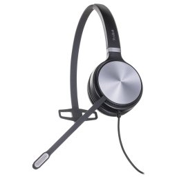 Yealink YHS36 Headset Wired Head-band Office/Call center Black, Silver