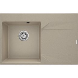 Evora Chiuvetă din granit, 1-cuvă cu picurător - dreapta Finisaj: Bej-nisip ZQJ_711P