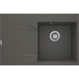 Evora Chiuvetă din granit, 1-cuvă cu picurător - stânga Finisaj: Antracit ZQJ_T11L