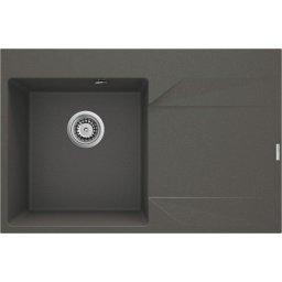 Evora Chiuvetă din granit, 1-cuvă cu picurător - dreapta Finisaj: Antracit ZQJ_T11P