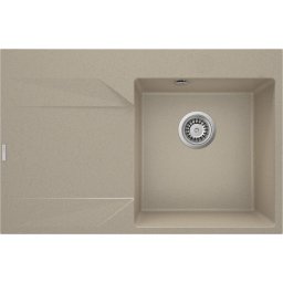 Evora Chiuvetă din granit, 1-cuvă cu picurător - stânga Finisaj: Bej-nisip ZQJ_711L