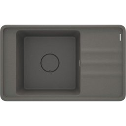MOMI Chiuvetă din granit, 1-cuvă cu picurător Finisaj: Antracit ZKM_T11B
