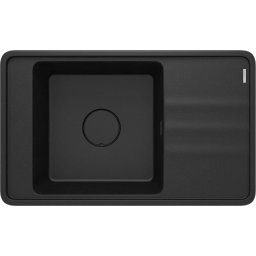 MOMI Chiuvetă din granit, 1-cuvă cu picurător Finisaj: Negru ZKM_G11B