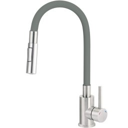 Luno Baterie pentru bucătărie, cu pipă elastică - 2 Funcții Finisaj: Antracit BOC_T740
