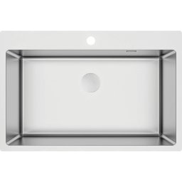 Olfato Chiuvetă din inox, 1-cuvă Finisaj: Oțel periat ZPO_010C