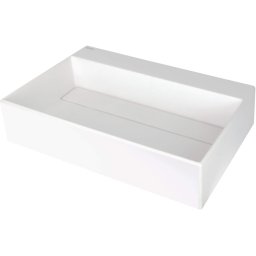 Correo Lavoar din granit, blat, cu gaură pentru baterie - capac scurgere Finisaj: Alb CQR_AU6M