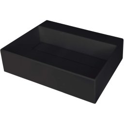 Correo Lavoar din granit, blat, cu gaură pentru baterie - capac scurgere Finisaj: Negru CQR_NU5M