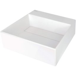 Correo Lavoar din granit, blat, cu gaură pentru baterie - capac scurgere Finisaj: Alb CQR_AU4M