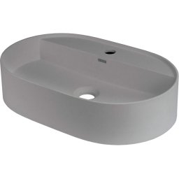 Silia Lavoar din granit, blat, cu gaură pentru baterie - oval Finisaj: Antracit CQS_SU6B