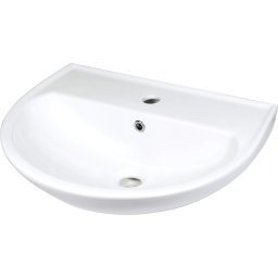 JASMIN Lavoar ceramic, montare pe perete, cu gaură pentru baterie Finisaj: Alb CDJ_6U5W