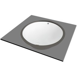 ALPINIA Lavoar ceramic, montare sub blat Finisaj: Alb CGA_6U5U