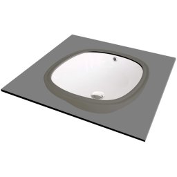 ALPINIA Lavoar ceramic, montare sub blat Finisaj: Alb CGA_6U4U