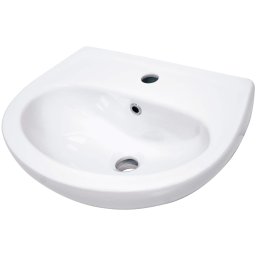JASMIN Lavoar ceramic, montare pe perete, cu gaură pentru baterie Finisaj: Alb CDJ_6U4W