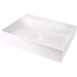 Correo Lavoar din granit, blat, cu gaură pentru baterie - 500x400 mm Finisaj: Alb CQR_AU5S