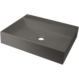 Correo Lavoar din granit, blat, cu gaură pentru baterie - 500x400 mm Finisaj: Antracit CQR_TU5S