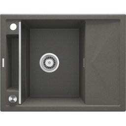 Magnetic Chiuvetă magnetică din granit, 1-cuvă cu picurător Finisaj: Antracit ZRM_T11A